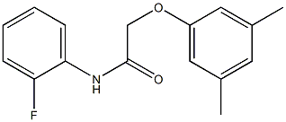 2-(3,5-dimethylphenoxy)-N-(2-fluorophenyl)acetamide Struktur