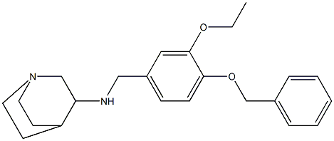 N-(1-azabicyclo[2.2.2]oct-3-yl)-N-[4-(benzyloxy)-3-ethoxybenzyl]amine Struktur