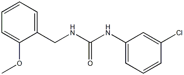 N-(3-chlorophenyl)-N'-(2-methoxybenzyl)urea Struktur