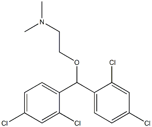 N-{2-[bis(2,4-dichlorophenyl)methoxy]ethyl}-N,N-dimethylamine Struktur