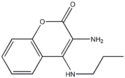 3-amino-4-(propylamino)-2H-chromen-2-one Struktur