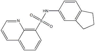 N-(2,3-dihydro-1H-inden-5-yl)-8-quinolinesulfonamide Struktur