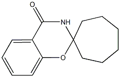 2,3-dihydrospiro(4H-1,3-benzoxazine-2,1'-cycloheptane)-4-one Struktur