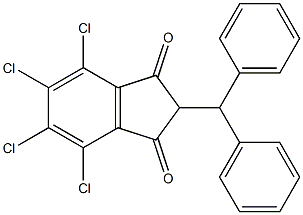 2-benzhydryl-4,5,6,7-tetrachloro-1H-indene-1,3(2H)-dione Struktur