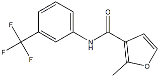 2-methyl-N-[3-(trifluoromethyl)phenyl]-3-furamide Struktur