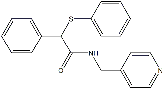 2-phenyl-2-(phenylsulfanyl)-N-(4-pyridinylmethyl)acetamide Struktur