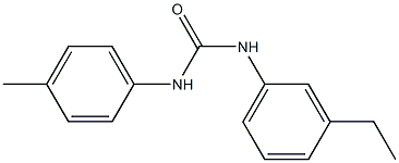 N-(3-ethylphenyl)-N'-(4-methylphenyl)urea Struktur