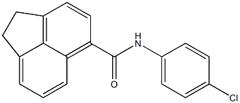 N-(4-chlorophenyl)-1,2-dihydro-5-acenaphthylenecarboxamide Struktur