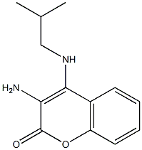 3-amino-4-(isobutylamino)-2H-chromen-2-one Struktur