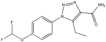 1-[4-(difluoromethoxy)phenyl]-5-ethyl-1H-1,2,3-triazole-4-carboxamide Struktur