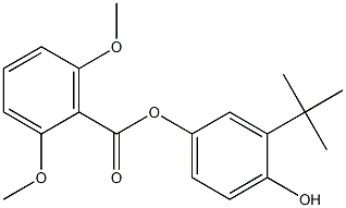 3-tert-butyl-4-hydroxyphenyl 2,6-dimethoxybenzoate Struktur