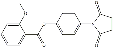 4-(2,5-dioxo-1-pyrrolidinyl)phenyl 2-methoxybenzoate Struktur