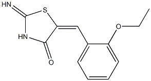 5-(2-ethoxybenzylidene)-2-imino-1,3-thiazolidin-4-one Struktur