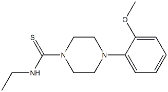 N-ethyl-4-(2-methoxyphenyl)-1-piperazinecarbothioamide Struktur