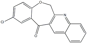 2-chloro[1]benzoxepino[3,4-b]quinolin-13(6H)-one Struktur