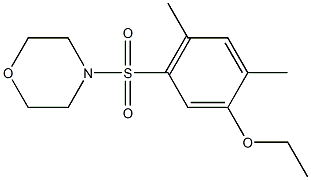 2,4-dimethyl-5-(4-morpholinylsulfonyl)phenyl ethyl ether Struktur