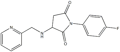 1-(4-fluorophenyl)-3-[(2-pyridinylmethyl)amino]-2,5-pyrrolidinedione Struktur