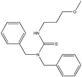 N,N-dibenzyl-N'-(3-methoxypropyl)thiourea Struktur