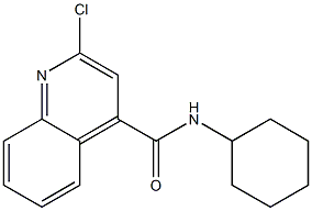 2-chloro-N-cyclohexyl-4-quinolinecarboxamide Struktur