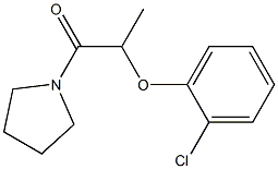 1-[2-(2-chlorophenoxy)propanoyl]pyrrolidine Struktur