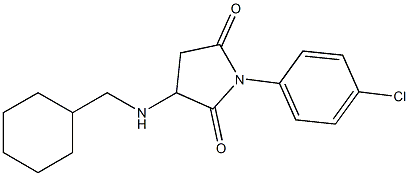 1-(4-chlorophenyl)-3-[(cyclohexylmethyl)amino]pyrrolidine-2,5-dione Struktur