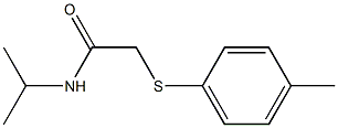 N-isopropyl-2-[(4-methylphenyl)sulfanyl]acetamide Struktur