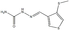 4-(methylsulfanyl)thiophene-3-carbaldehyde semicarbazone Struktur