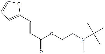 2-[tert-butyl(methyl)amino]ethyl 3-(2-furyl)acrylate Struktur