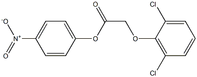 4-nitrophenyl (2,6-dichlorophenoxy)acetate Struktur