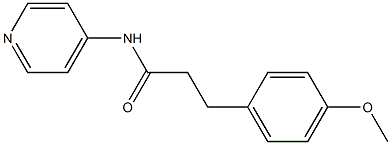 3-(4-methoxyphenyl)-N-(4-pyridinyl)propanamide Struktur