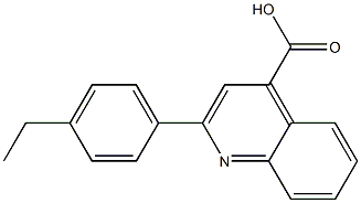 2-(4-ethylphenyl)-4-quinolinecarboxylic acid Struktur