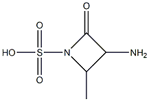 3-Amino-4-methyl-2-oxo-1-azacyclobutanesulfonic acid Struktur