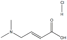 4-N,N-Dimethylaminocrotonic acid,hydrochloride Struktur