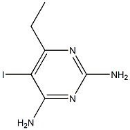 2,4-Diamino-5-iodo-6-ethyl-pyrimidine Struktur