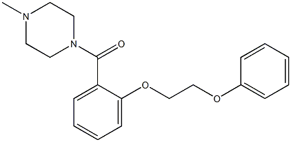 (4-methyl-1-piperazinyl)[2-(2-phenoxyethoxy)phenyl]methanone Struktur