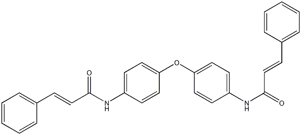 (E)-3-phenyl-N-[4-(4-{[(E)-3-phenyl-2-propenoyl]amino}phenoxy)phenyl]-2-propenamide Struktur