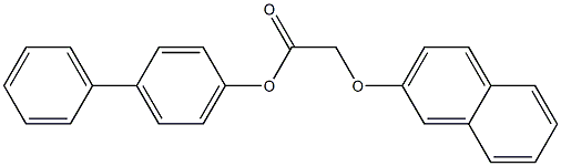 [1,1'-biphenyl]-4-yl 2-(2-naphthyloxy)acetate Struktur