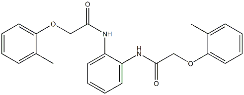 2-(2-methylphenoxy)-N-(2-{[2-(2-methylphenoxy)acetyl]amino}phenyl)acetamide Struktur