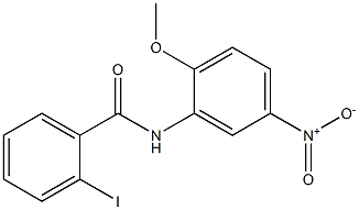 2-iodo-N-(2-methoxy-5-nitrophenyl)benzamide Struktur