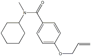 4-(allyloxy)-N-cyclohexyl-N-methylbenzamide Struktur