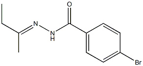 4-bromo-N'-[(E)-1-methylpropylidene]benzohydrazide Struktur