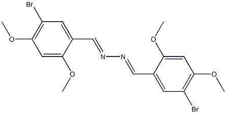 5-bromo-2,4-dimethoxybenzaldehyde N-[(E)-(5-bromo-2,4-dimethoxyphenyl)methylidene]hydrazone Struktur