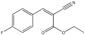 ethyl (Z)-2-cyano-3-(4-fluorophenyl)-2-propenoate Struktur