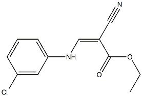 ethyl (Z)-3-(3-chloroanilino)-2-cyano-2-propenoate Struktur