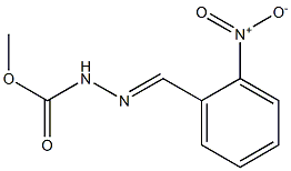 methyl 2-[(E)-(2-nitrophenyl)methylidene]-1-hydrazinecarboxylate Struktur