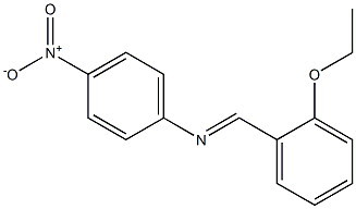 N-[(E)-(2-ethoxyphenyl)methylidene]-N-(4-nitrophenyl)amine Struktur