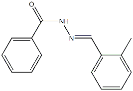 N'-[(E)-(2-methylphenyl)methylidene]benzohydrazide Struktur