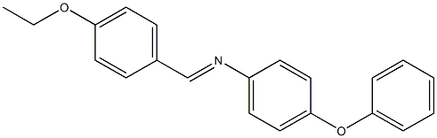 N-[(E)-(4-ethoxyphenyl)methylidene]-N-(4-phenoxyphenyl)amine Struktur