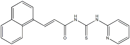 N-[(E)-3-(1-naphthyl)-2-propenoyl]-N'-(2-pyridinyl)thiourea Struktur