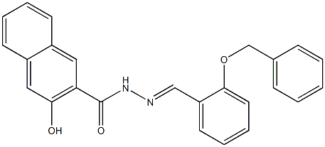 N'-{(E)-[2-(benzyloxy)phenyl]methylidene}-3-hydroxy-2-naphthohydrazide Struktur